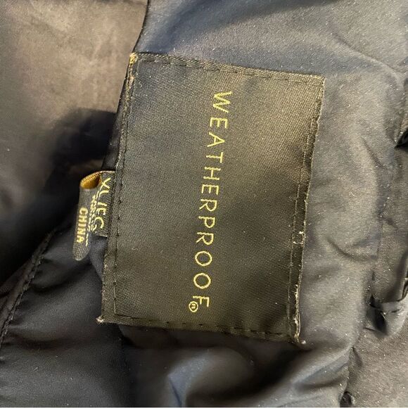 Weatherproof Navy Quitted Jacket with Removable Hood Size XL - Picture 7 of 8